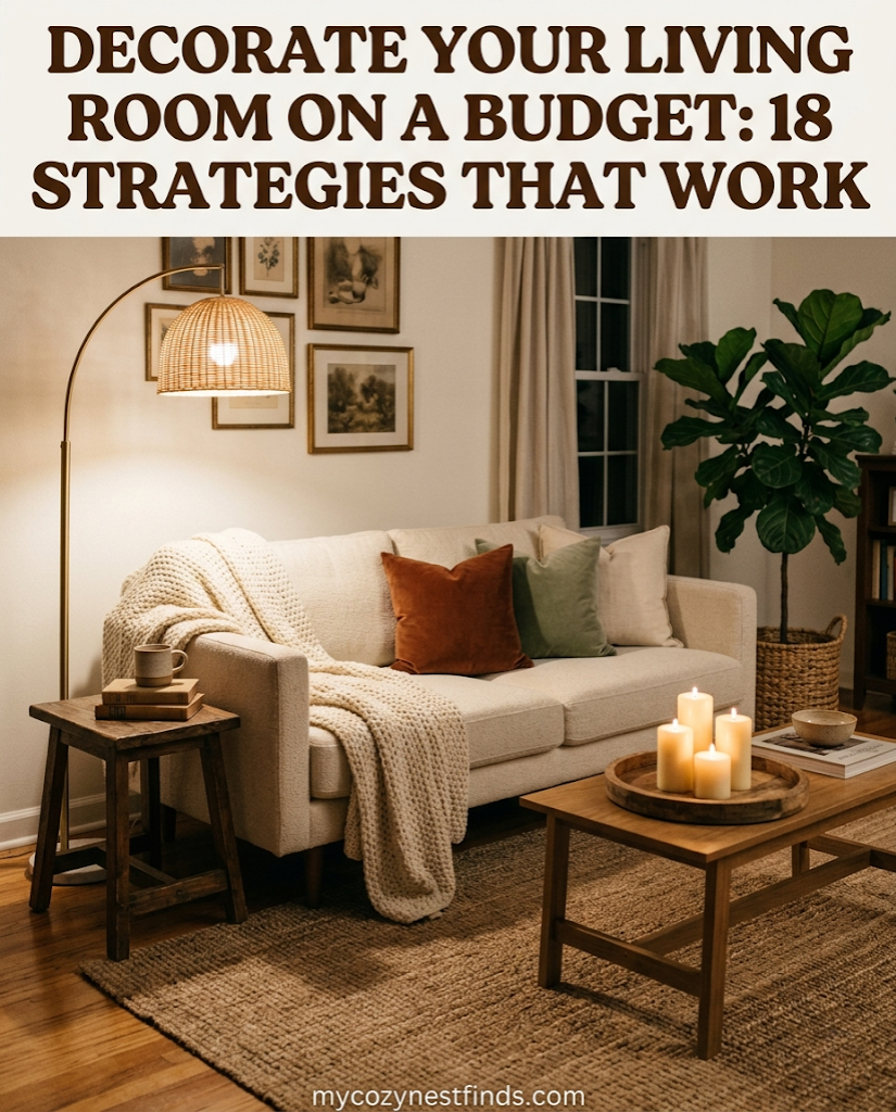 how to decorate a living room on a budget with 18 affordable strategies for a cozy home