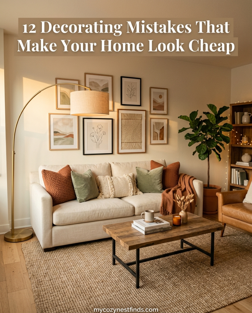 12 home decor mistakes to avoid to make your living room look expensive and cozy